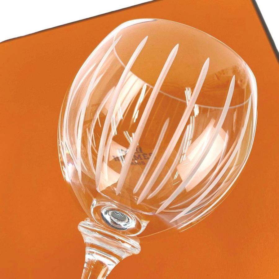 ■未使用■　エルメス ペア ワイン グラス タンブラー 食器 ガラス ホワイト 箱 【329043】3 |  | 06