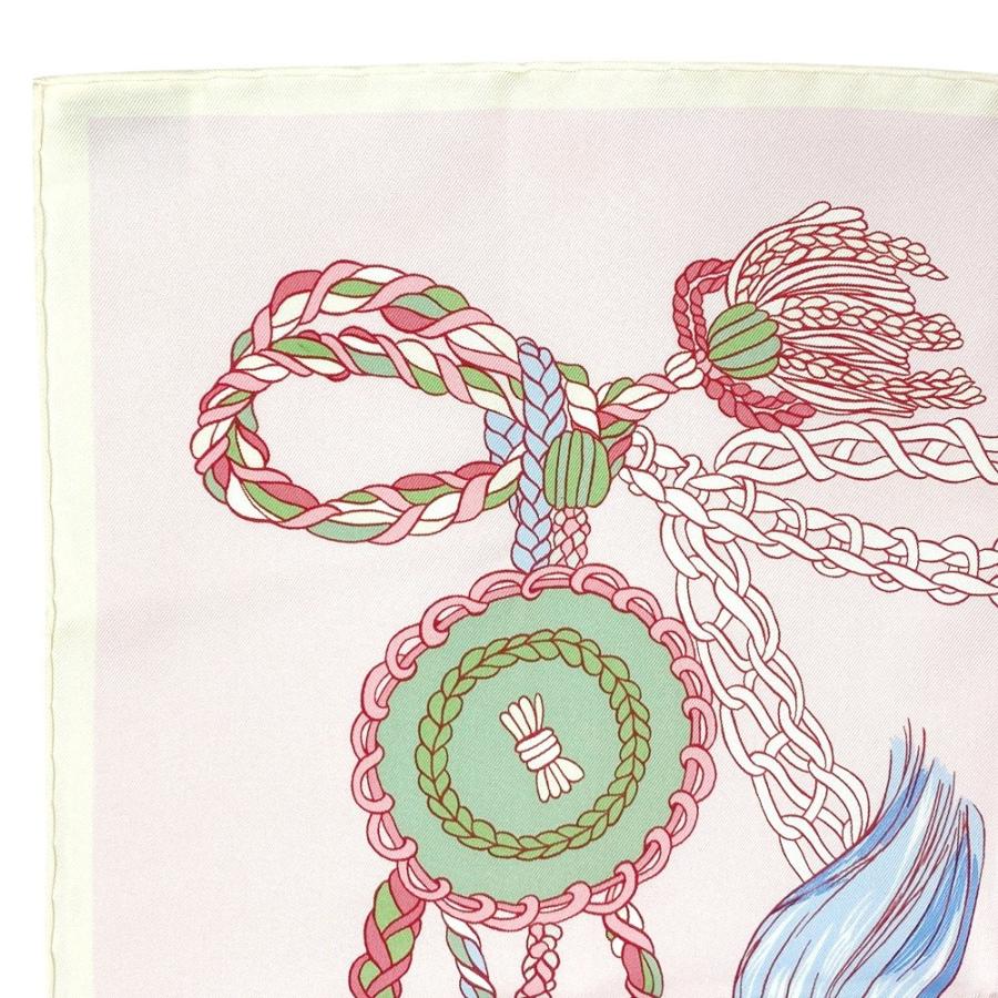 ■未使用■　エルメス カレ90 スカーフ Le Timbalier ティンパニ奏者 シルク ピンク 【329166】3 |  | 03