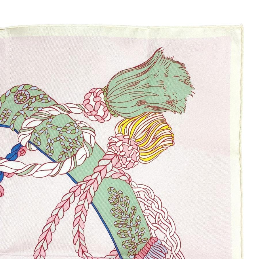 ■未使用■　エルメス カレ90 スカーフ Le Timbalier ティンパニ奏者 シルク ピンク 【329166】3 |  | 04