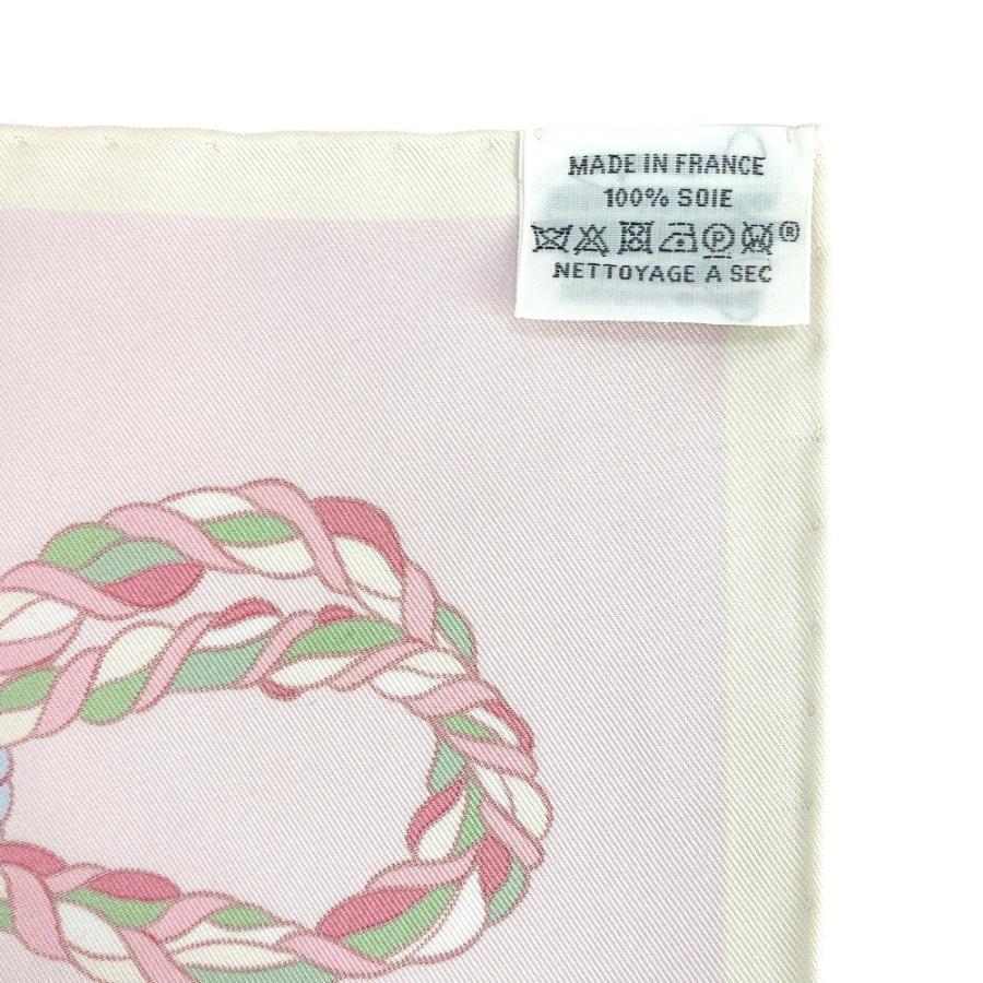 ■未使用■　エルメス カレ90 スカーフ Le Timbalier ティンパニ奏者 シルク ピンク 【329166】3 |  | 05