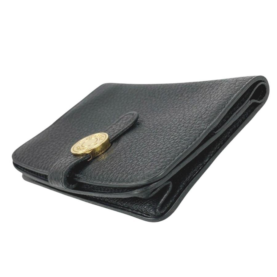 【美品】エルメス ドゴン カード ケース トゴ ブラック □美品□ エルメス ドゴン カード コイン ケース 財布 ノワール