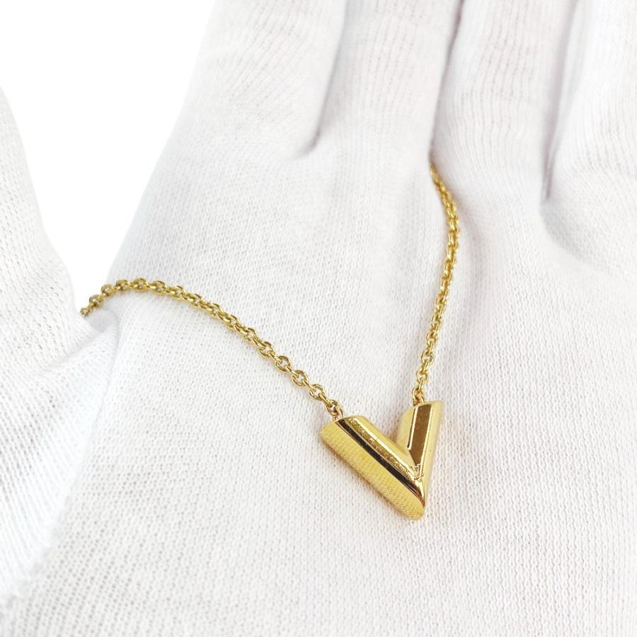 □美品□ ルイヴィトン エセンシャル V ネックレス アクセサリー GP 