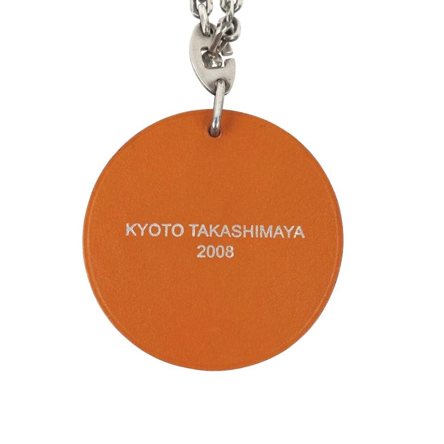 ■美品■2008年■京都高島屋限定■　エルメス バッグ チャーム キーホルダー オレンジ レザー 箱 【337598】1 |  | 01