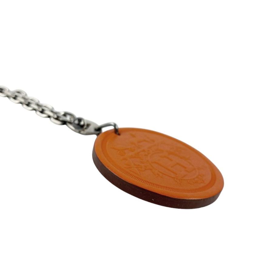 ■美品■2008年■京都高島屋限定■　エルメス バッグ チャーム キーホルダー オレンジ レザー 箱 【337598】1 |  | 03