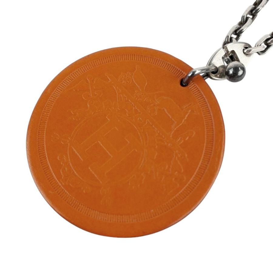 ■美品■2008年■京都高島屋限定■　エルメス バッグ チャーム キーホルダー オレンジ レザー 箱 【337598】1 |  | 04