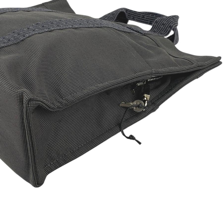 ■未使用■　エルメス エールライン MM トート バッグ キャンバス グレー 【337673】2 |  | 03