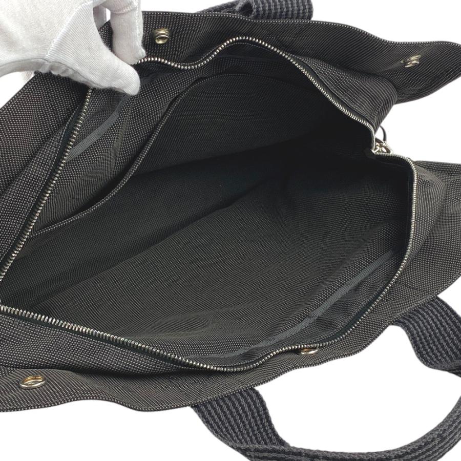 ■未使用■　エルメス エールライン MM トート バッグ キャンバス グレー 【337673】2 |  | 06