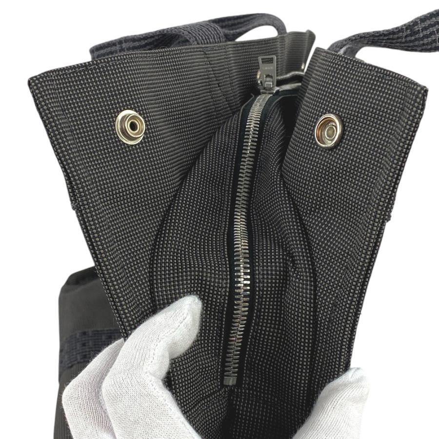 ■未使用■　エルメス エールライン MM トート バッグ キャンバス グレー 【337673】2 |  | 07