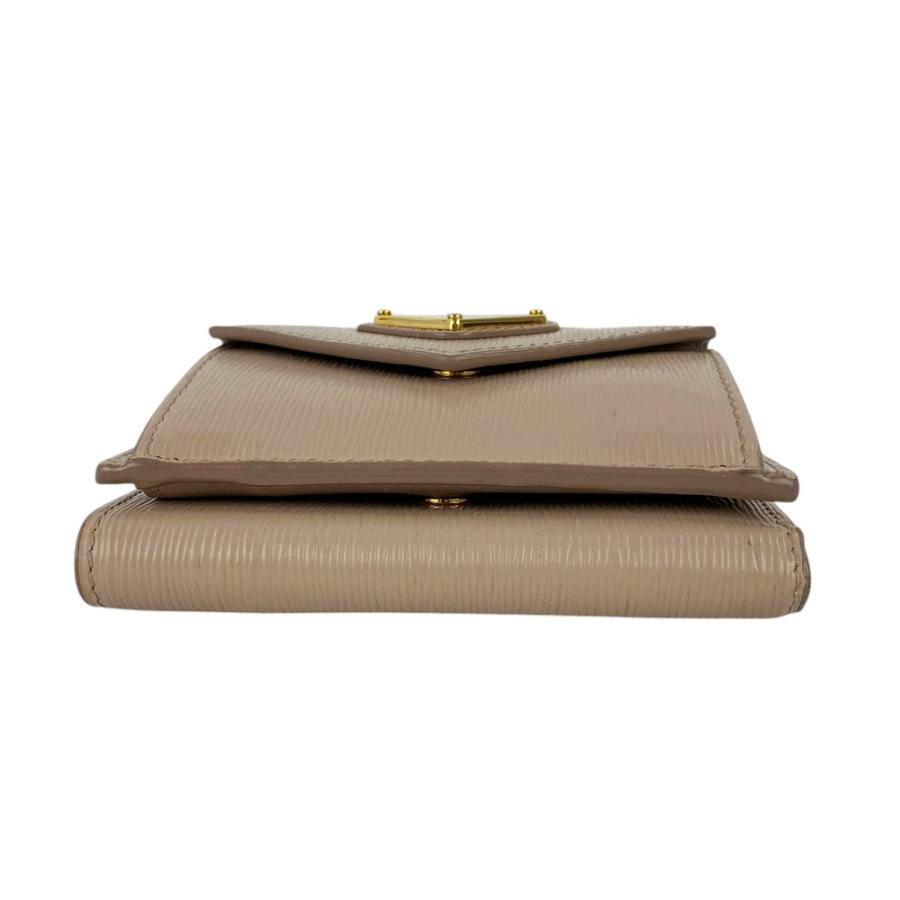 ■中古■　プラダ トライアングルロゴ 三つ折り 財布 ウォレット レザー ベージュ 【338946】2 |  | 04