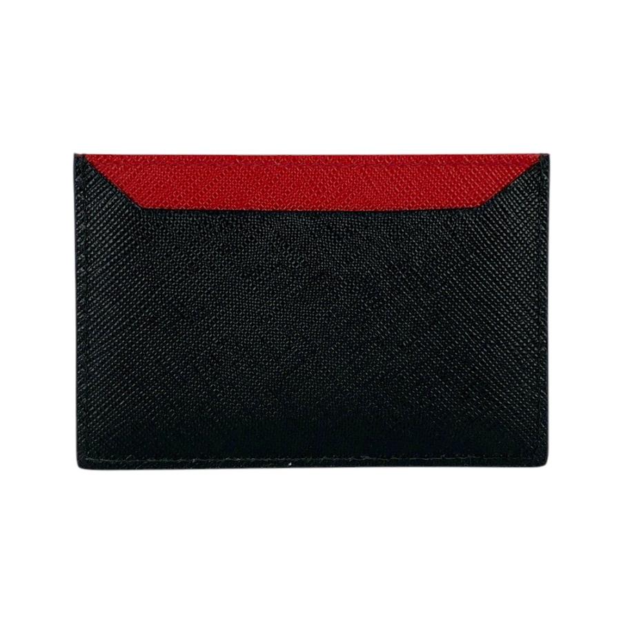 ■未使用■　プラダ カードケース 名刺入れ サフィアーノ ブラック レッド 1MC208 【342165】7 |  | 01