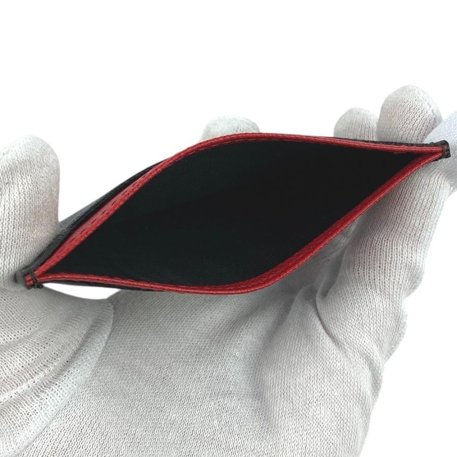 ■未使用■　プラダ カードケース 名刺入れ サフィアーノ ブラック レッド 1MC208 【342165】7 |  | 06