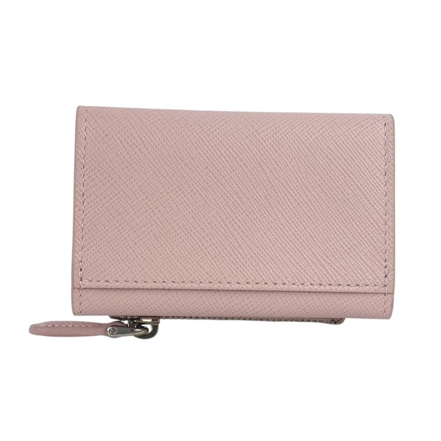 □未使用□ プラダ 二つ折り コンパクト 財布 サイフ サフィアーノ  