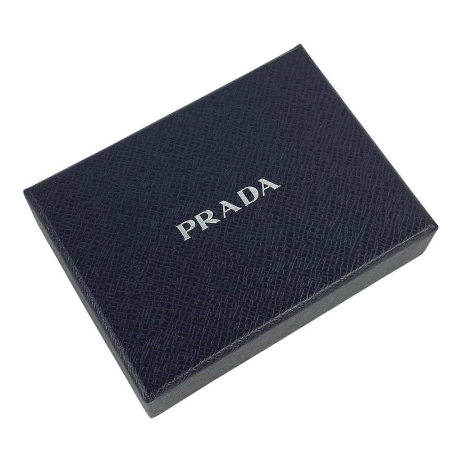 □未使用□ プラダ 二つ折り コンパクト 財布 サイフ サフィアーノ  