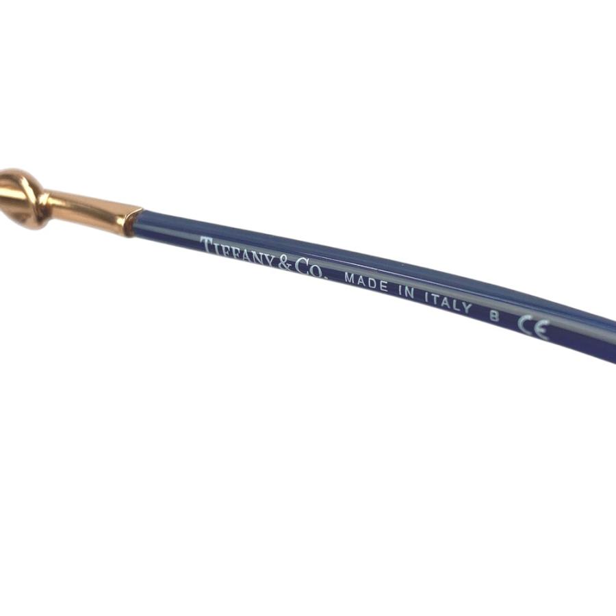 ■美品■　ティファニー 眼鏡 メガネ ファッション ゴールド ブルー GP ラインストーン 【343582】3 |  | 04