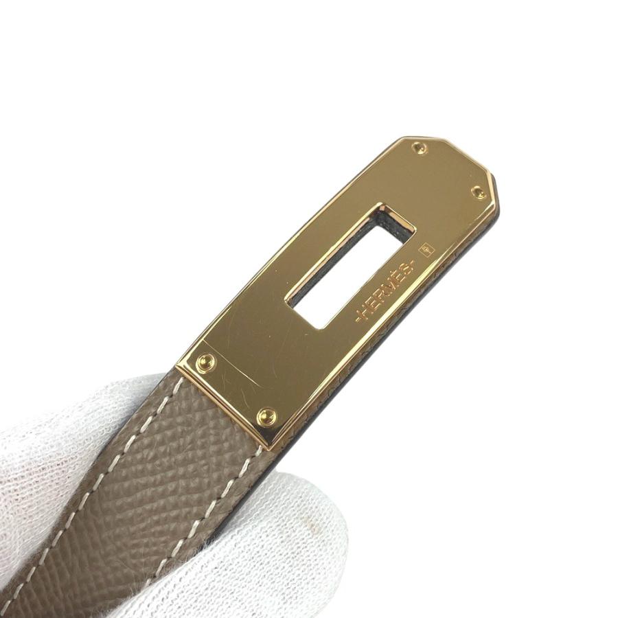 ■新同■　エルメス ケリー ベルト ファッション エプソン エトゥープ ゴールド U刻 箱 【347788】7 |  | 02