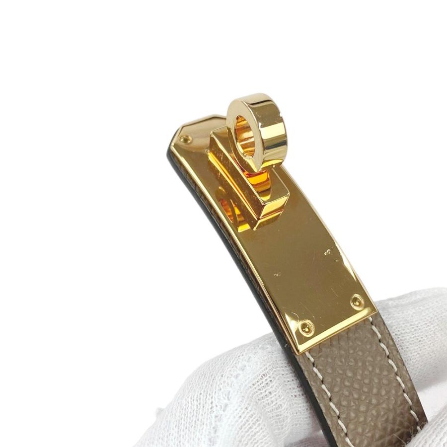 ■新同■　エルメス ケリー ベルト ファッション エプソン エトゥープ ゴールド U刻 箱 【347788】7 |  | 03