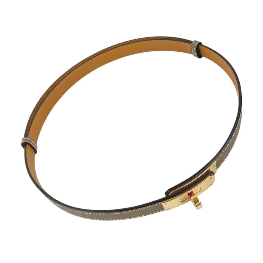 ■新同■　エルメス ケリー ベルト ファッション エプソン エトゥープ ゴールド U刻 箱 【347788】7 |  | 07