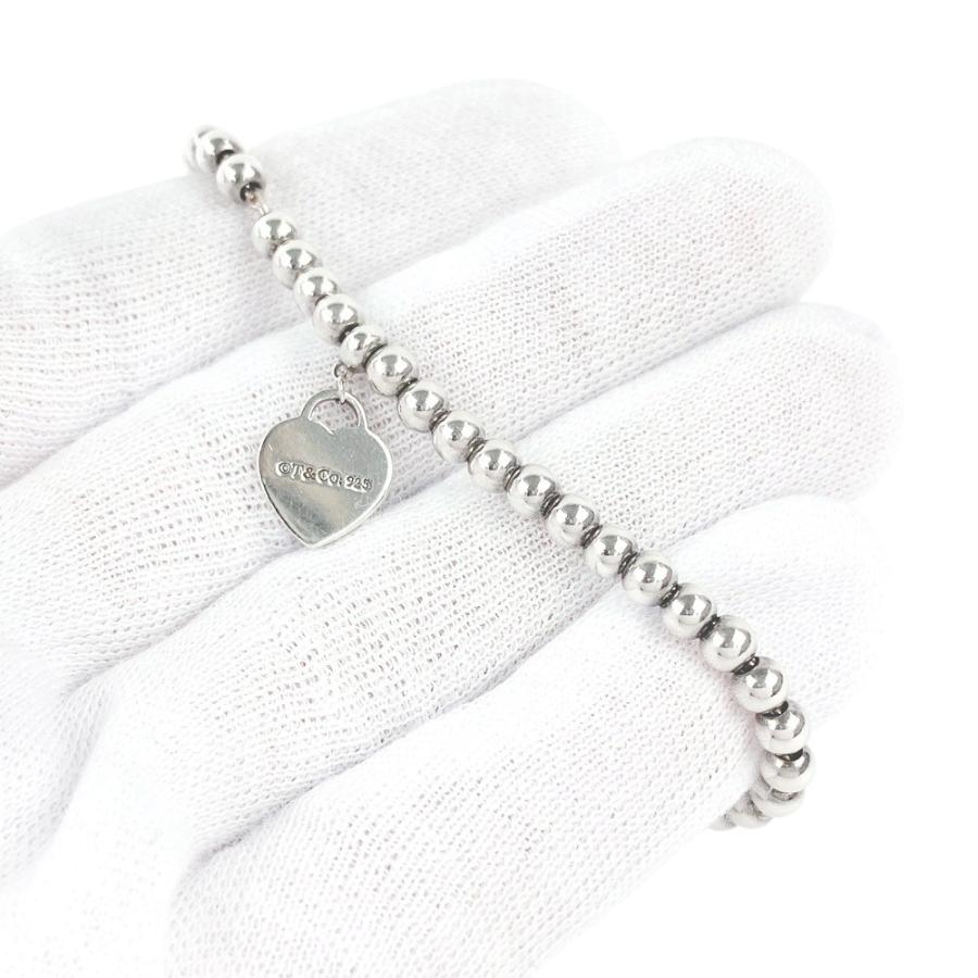 美品 ティファニー リターントゥ ハート ビーズ ブレスレット シルバー925
