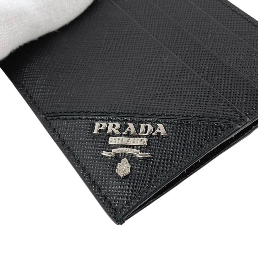 ■未使用■現行品■　プラダ カード ケース コンパクト 財布 サフィアーノ レザー ブラック 2MC223 箱 【348730】3 |  | 06