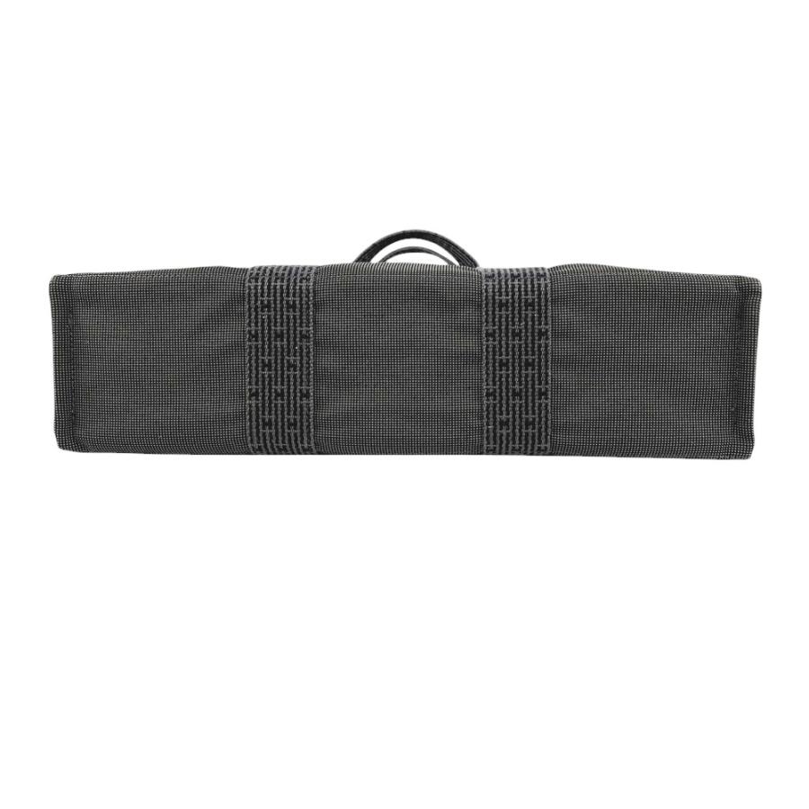 □美品□ エルメス エールライン MM トート バッグ キャンバス グレー
