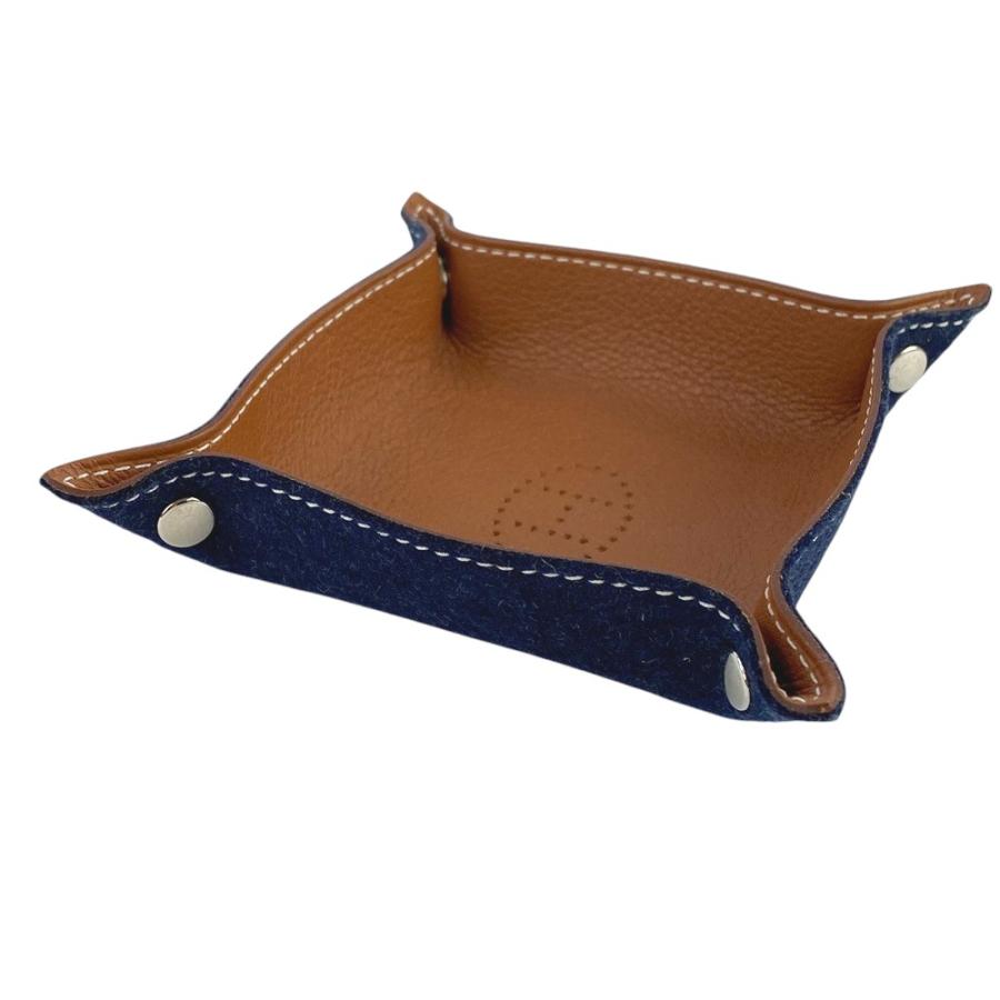【正規品】HERMES エルメス ヴィド・ポッシュ レザートレイ 小物入れ □美品□ エルメス ヴィドポッシュミニ トレイ 小物入れ レザー