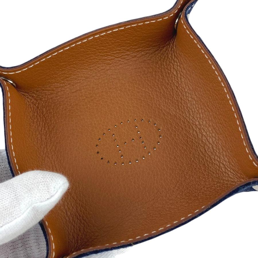 □美品□ エルメス ヴィドポッシュミニ トレイ 小物入れ レザー