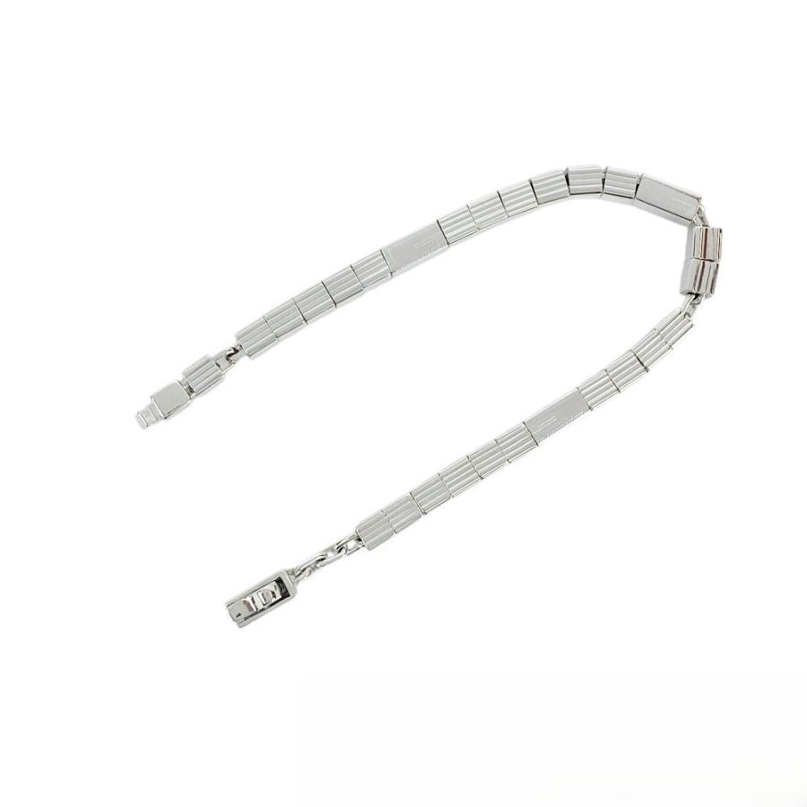 ■新同■磨き済■　グッチ ブレスレット ブロック チェーン アクセサリー シルバー SV 925 【353680】1