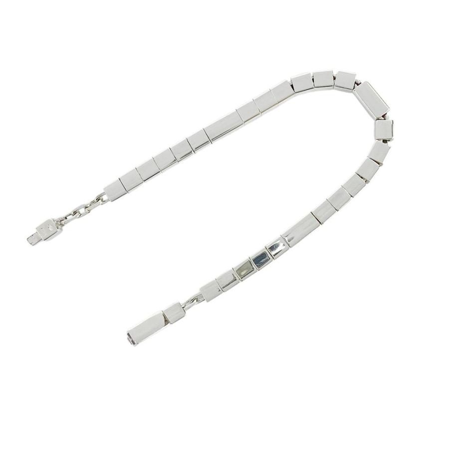 ■新同■磨き済■　グッチ ブレスレット ブロック チェーン アクセサリー シルバー SV 925 【353680】1