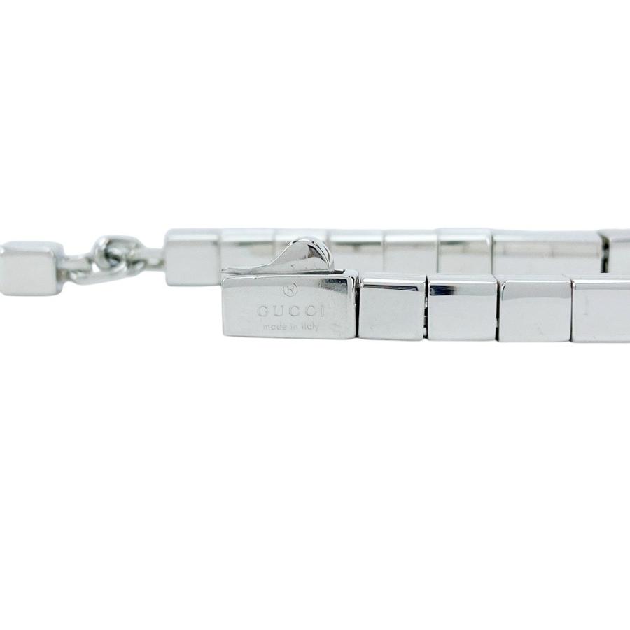 ■新同■磨き済■　グッチ ブレスレット ブロック チェーン アクセサリー シルバー SV 925 【353680】1
