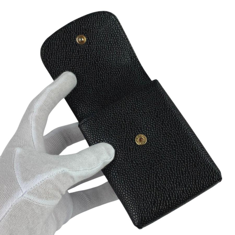 ■美品■　シャネル シガレットケース 煙草 タバコ キャビア スキン ブラック 箱 【355783】1 |  | 06