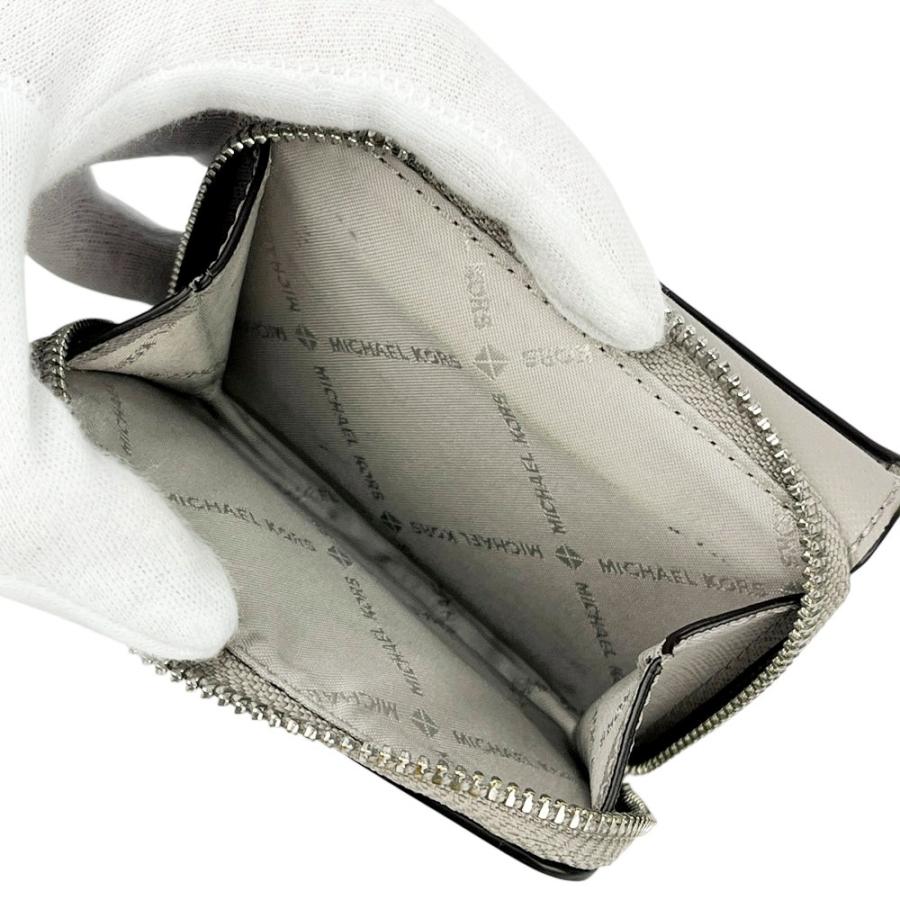 マイケルコース ■美品■ コンパクトウォレット 三つ折り財布 レザー グレー 【35634】13 |  | 05