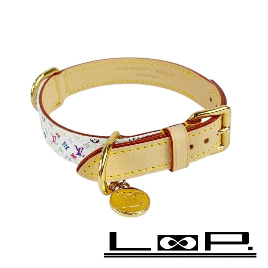 ■新同■　ルイヴィトン ドッグカラー PM ブロン MURAKAMI モノグラム マルチカラー レザー GI1316 箱 【362378】1 | 