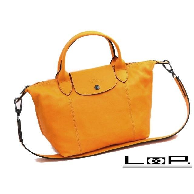 □美品□ ロンシャン ル・プリアージュ キュイール 2WAY バッグ S 