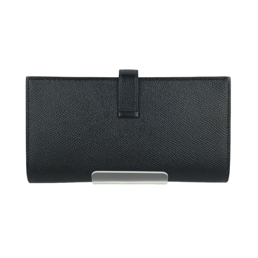 美品　エルメス　ヴォーエプソン　べアン　長財布　ブラック HERMESべアンエプソンブラック長財布