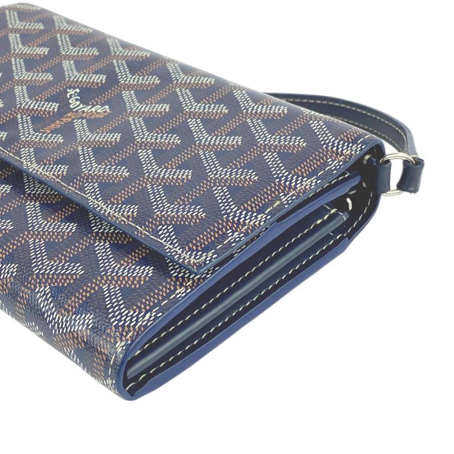 ■美品■　ゴヤール ヴァレンヌ ウォレット 財布 ポーチ ショルダー バッグ PVC ネイビー 【364785】3 |  | 02