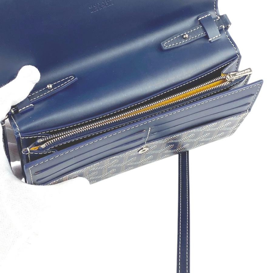 ■美品■　ゴヤール ヴァレンヌ ウォレット 財布 ポーチ ショルダー バッグ PVC ネイビー 【364785】3 |  | 05