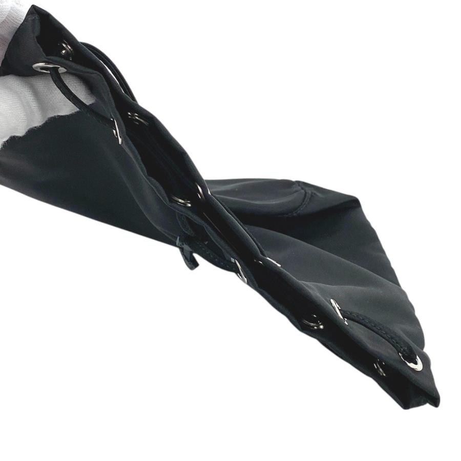 □新同□ プラダ 巾着 ポーチ 小物入れ テスート ナイロン ブラック  