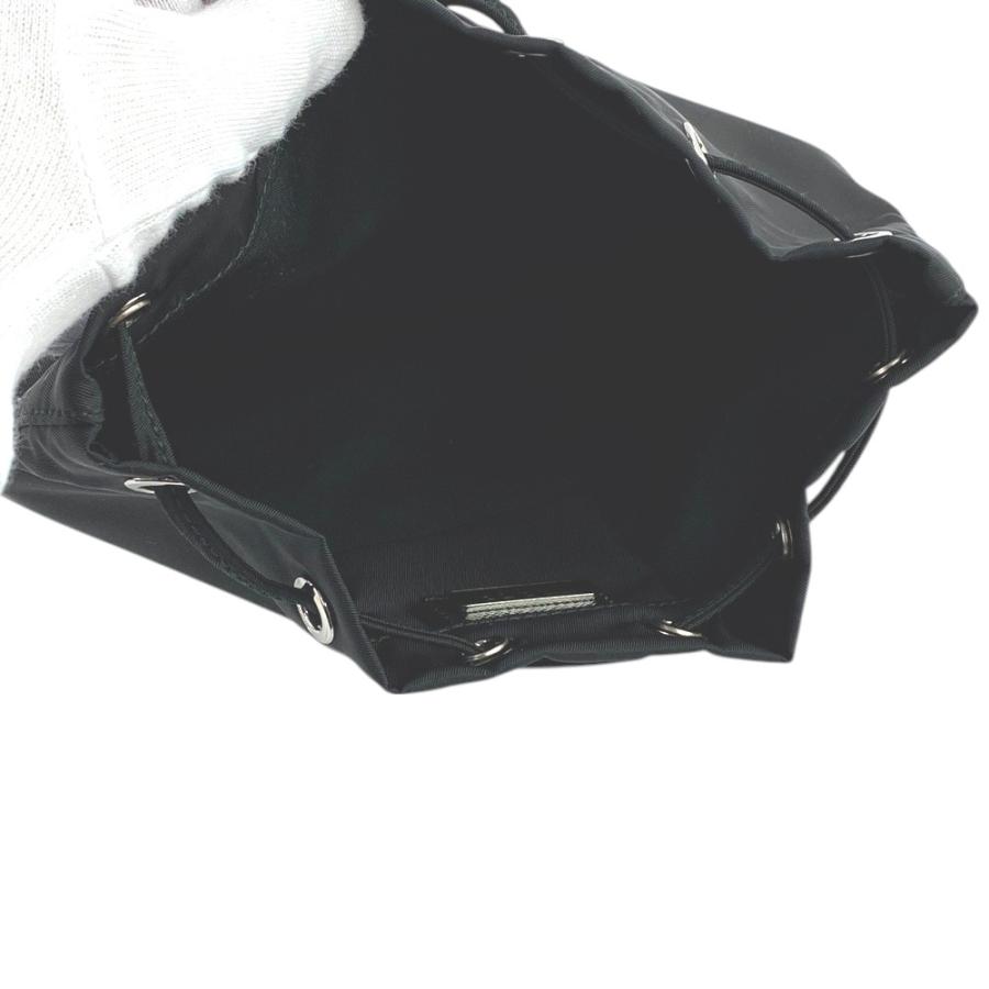 □新同□ プラダ 巾着 ポーチ 小物入れ テスート ナイロン ブラック  