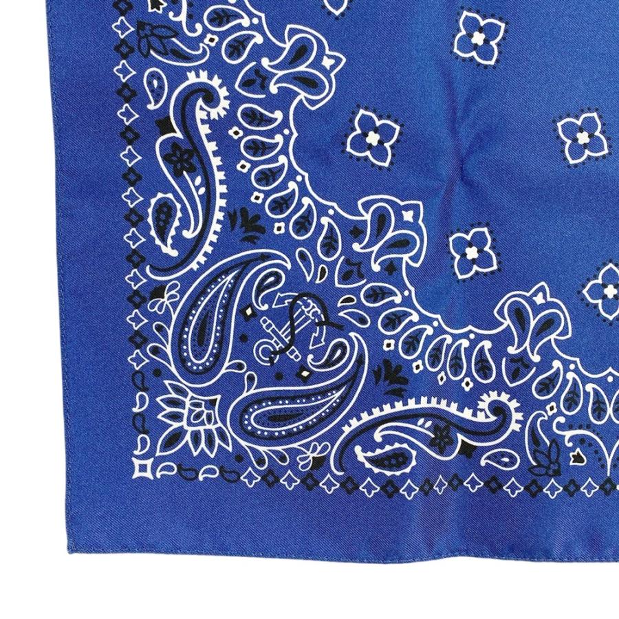 ■新同■　セリーヌ スカーフ ペイズリー ファッション シルク ブルー ホワイト 箱 【365393】3 |  | 02