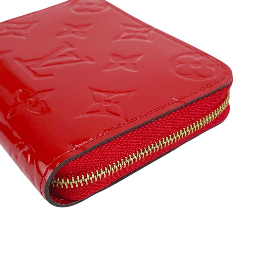 Louis Vuitton 赤 レザー コインケース　ヴェルニジッピー LOUIS VUITTON ルイ ヴィトン コインケース モノグラムヴェルニ