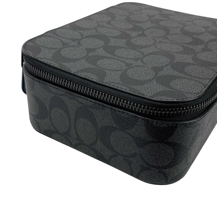 ■未使用■　コーチ 小物入れ アクセサリー コスメ ボックス ケース シグネチャー PVC グレー 【366116】1 |  | 02