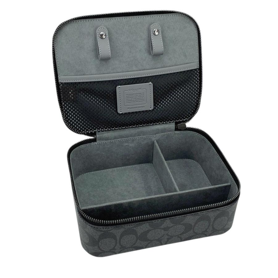 ■未使用■　コーチ 小物入れ アクセサリー コスメ ボックス ケース シグネチャー PVC グレー 【366116】1 |  | 07