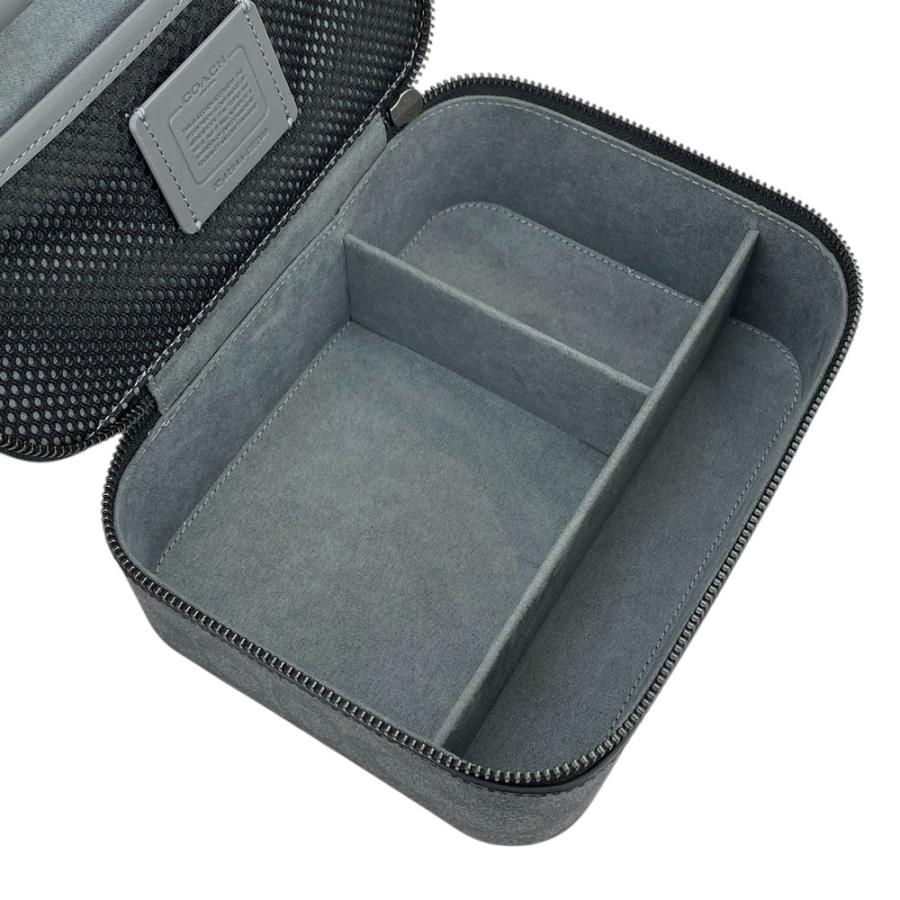 ■未使用■　コーチ 小物入れ アクセサリー コスメ ボックス ケース シグネチャー PVC グレー 【366116】1 |  | 08