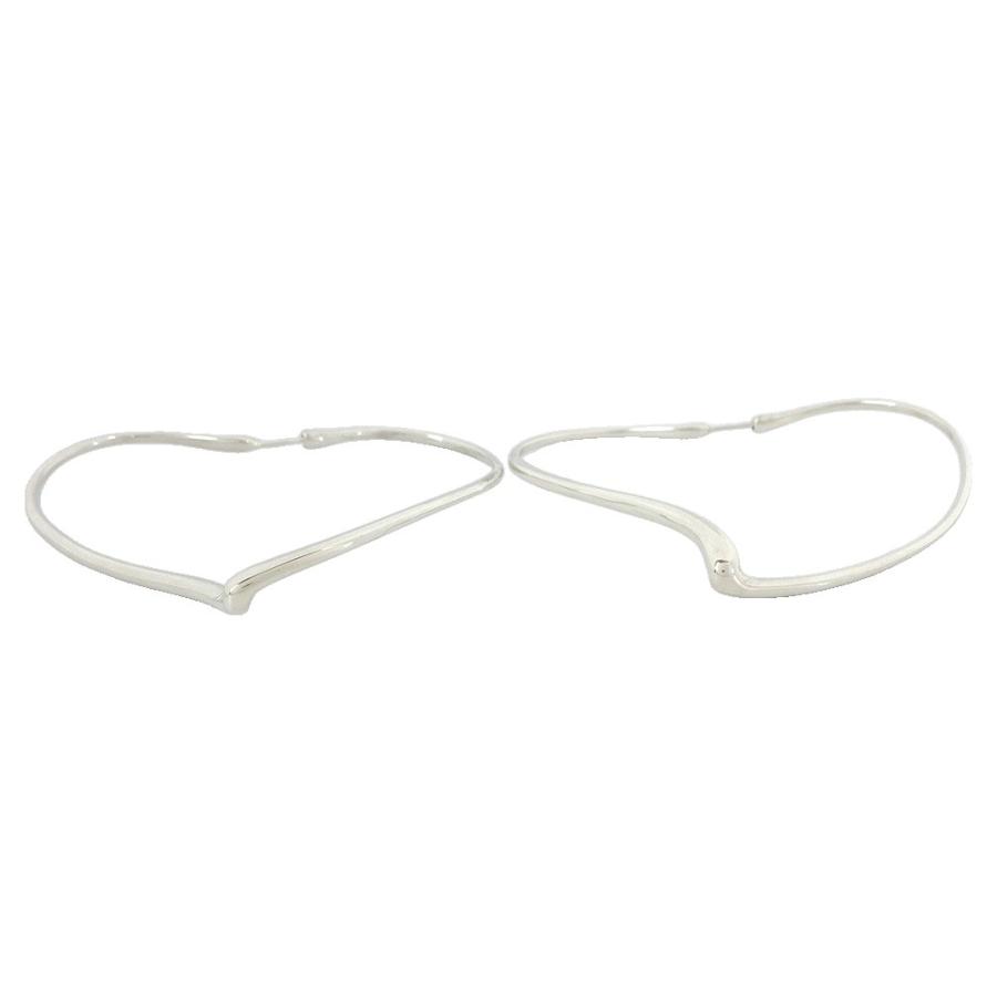 ■新同■磨き済■　ティファニー オープンハート ピアス ラージ シルバー SV 925 【366420】1 |  | 05