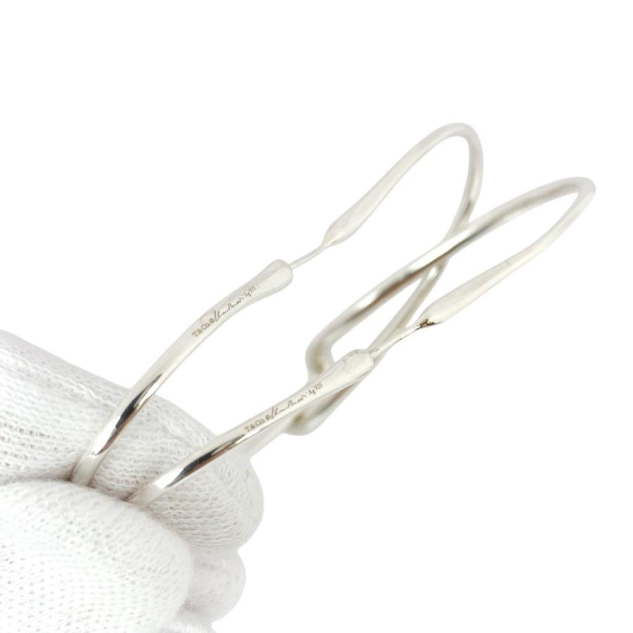 ■新同■磨き済■　ティファニー オープンハート ピアス ラージ シルバー SV 925 【366420】1 |  | 07