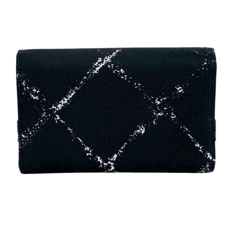 □美品□ シャネル 旧トラベル 三つ折り 財布 ウォレット ナイロン  