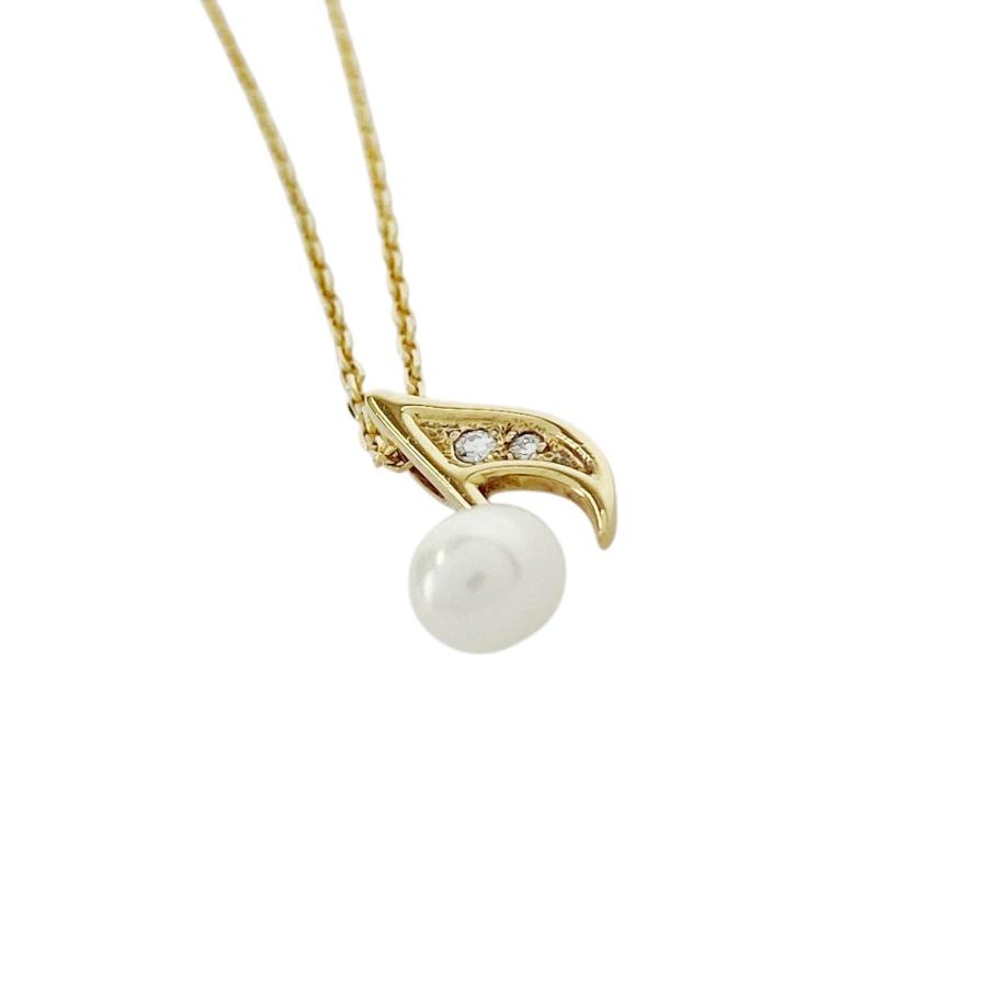MIKIMOTO ミキモト　ベビーパール　K18 金　ペンダント　アクセサリー MIKIMOTO ミキモト パール 真珠 ペンダントトップ K18イエロー