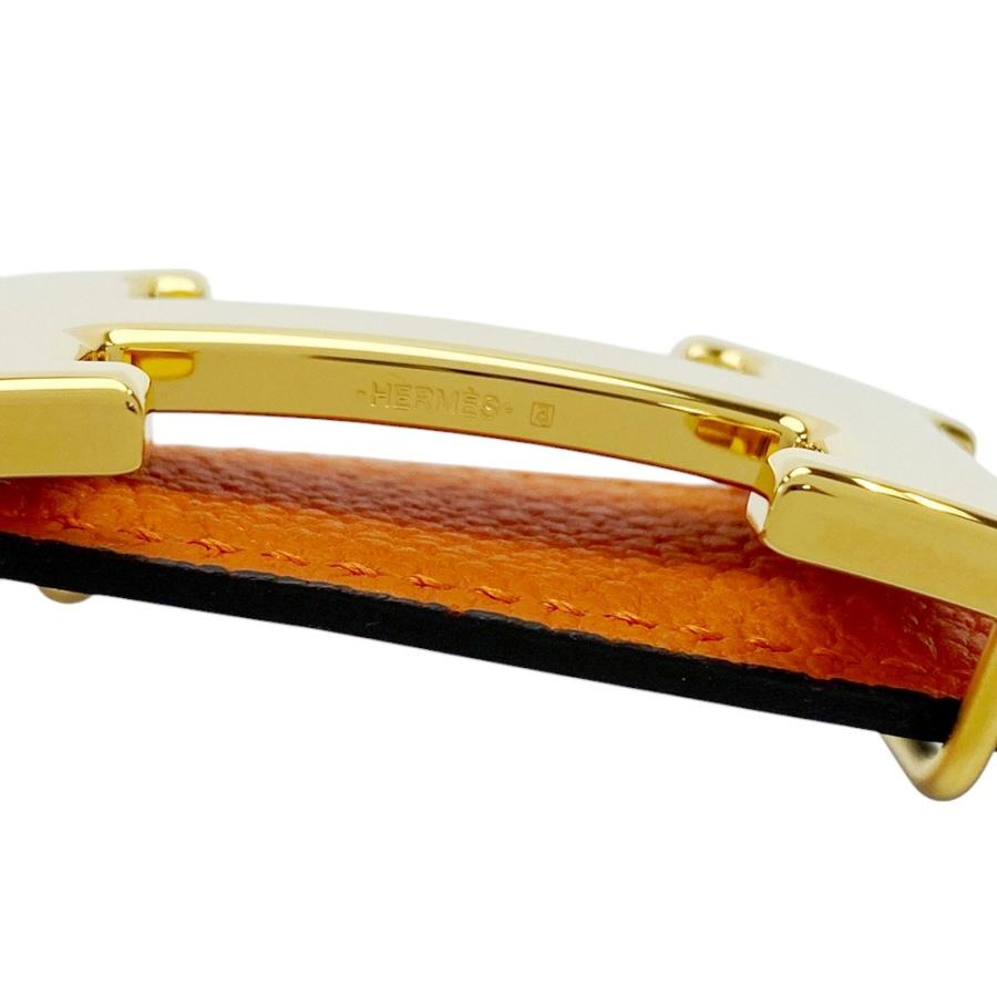 ■新同■　エルメス コンスタンス ベルト ビジネス トゴ ボックスカーフ オレンジ ゴールド A刻 #90 箱 【373480】5 |  | 05