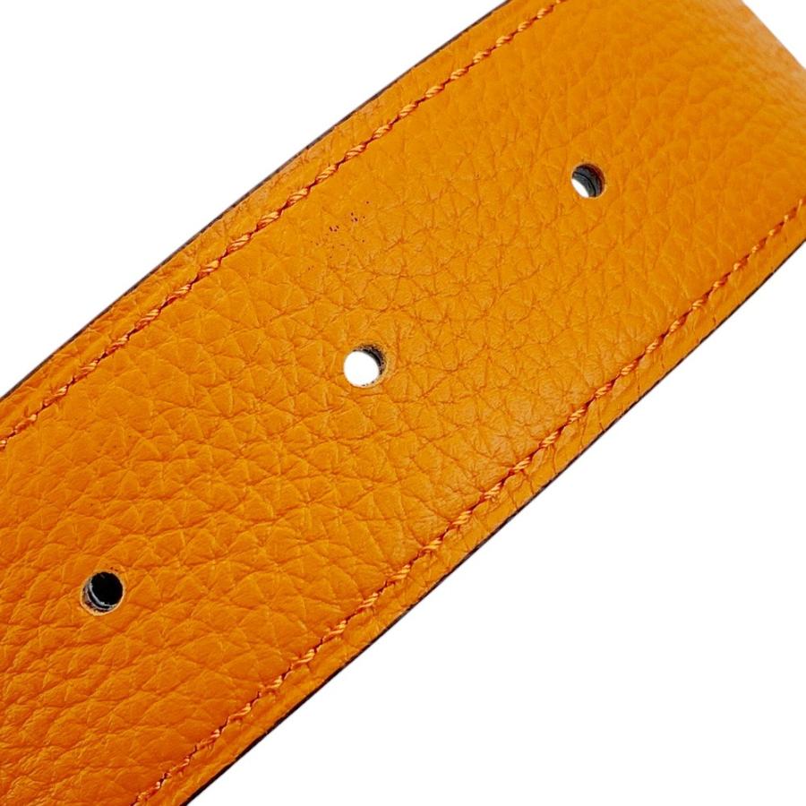 ■新同■　エルメス コンスタンス ベルト ビジネス トゴ ボックスカーフ オレンジ ゴールド A刻 #90 箱 【373480】5 |  | 07