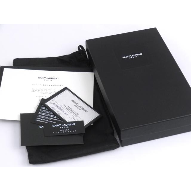 美品 Saint Laurent サンローラン 長財布 レザー 星 ロゴ金具 黒 SAINT LAURENT - □中古□ サンローラン 長財布 ロゴ 星 スター レザー